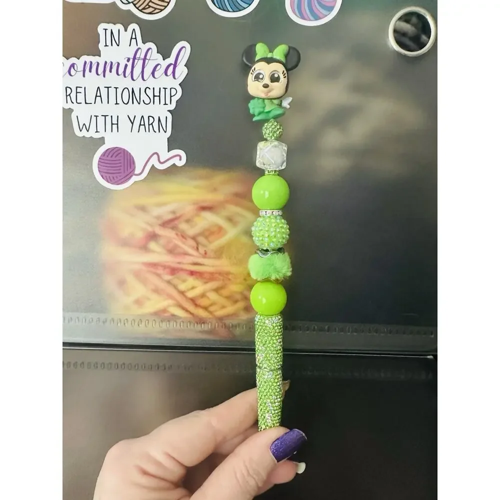 Mickey And Minnie Beaded Pens